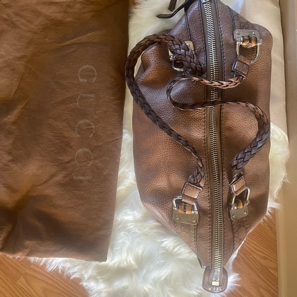 Authentic GUCCI Bamboo Bar Tote Medium - Picture 11 of 16